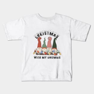 Christmas With My Gnomies Kids T-Shirt